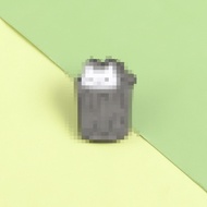 tong sampah bertutup tong sampah All-Match Accessories Cute Animal Brooch Cartoon Alloy Trash Can Ca