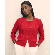 Rare Rare BROOKS BROTHERS /Woman V-Neck Casual cadigan Red