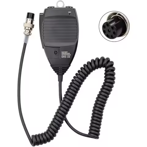 EMS-53 Backlit Speaker Microphone 8pin DTMF Mic for Alinco DR-03T DR-06T DR-430 DR-435 DR-620 DR620C