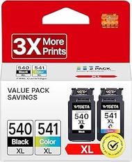 PG-540 XL CL-541 XL Cartridges for Canon Printer Cartridges 540 541 Compatible Multipack Ink Cartrid
