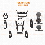 HONDA HRV 18-25 Interior decal stickers with matte carbon grain, glossy carbon grain, wood grain, hi