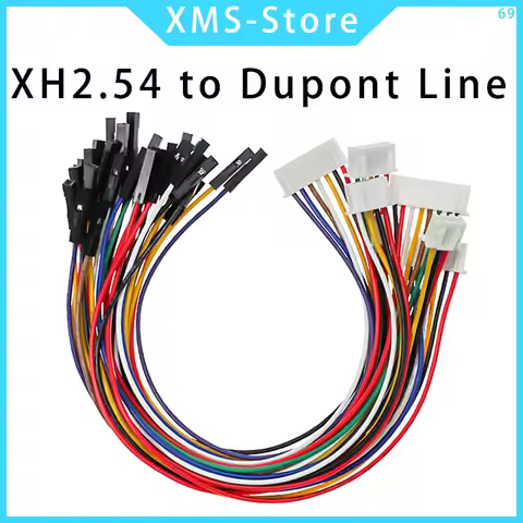 5PCS XH2.54 To Dupont Line Cable 1P Female 2.54MM pitch 2/3/4/5/6/7/8/9/10P 20CM 200MM 26AWG Jumper 