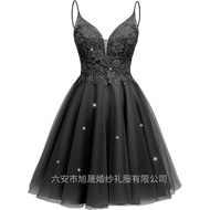 Shiny Tulle Homecoming Dress Short Lace Prom Dress Teen Cocktail Party Dress For Women 【DC】