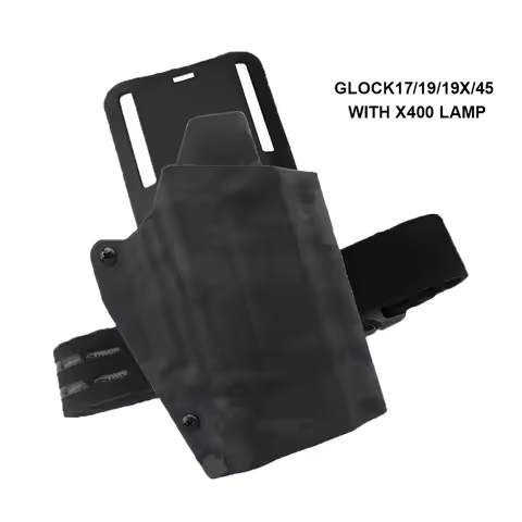 Lightweight Kydex Holster for Glock 17/19/19x/45 With X400 Lamp Pistol Holster Belt Carry Platform H