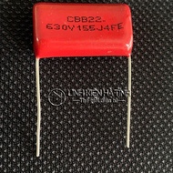 Bag of 15 Capacitors CBB22 155J630V 1.5uF 630V155J 155J 630V P25mm LKTT - CL12