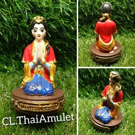 💯泰国佛牌💯✨彩色许愿女神 供奉型小金身 ✨ Mya Nan Nwe Bucha ✨ By Kruba Ariyachat 孔雀王✅ BE2552 ✅2