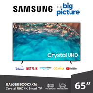 FREE SHIPPING Samsung 4K Smart TV 65 Inch Crystal UHD Television can YouTube Netflix Televisyen Free TV Bracket Hdmi 电视机 UA65BU8000KXXM