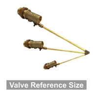 1/2" Light Duty Brass Float Valve Float Valve Bola Injap Tangki Air Pelampung Tembaga Brass Float Va