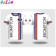 2024 fashion Dry Fit!!!! Brompton T-shirt Folding Bike Gowes Bicycle - Fullprint Sublimation (Bozia)