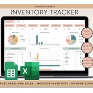 Excel2016 Purchase Order Inventory Sales Tracker Spreadsheet Google Sheets Small Business Inventory 