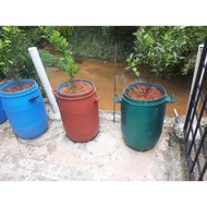 tong 30 liter heavy duty solid blue clip besi