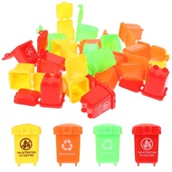 20pcs Mini Garbage Can Toys Kids Garbage Can Toys Trash Can Toys Kids Vehicles Garbage Cans for Kids
