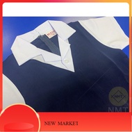 BIJAK-2 IN 1 Primary School Girl Uniform /Primary Pinafore with Shirt /WRINKLE FREE / 2-IN-1 免烫小学女生一