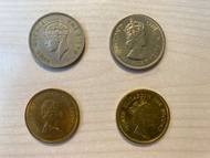 舊香港五毫硬幣 4個