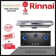 Rinnai RH-S259-SSR-T Slimline Hood + Rinnai RB-3CGN 3 Burner Built-in Hob *BUNDLE DEAL - FREE DELIVERY