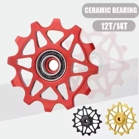 MEROCA Bicycle Ceramic Rear Derailleur Pulley Wheel Guide 12T/14TMTB Ceramic Bearing for Sram Shiman