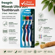 Freegrin Miswak Ultra Soft Toothbrush Full Function Miswak Toothbrush Whitening Stain Removing Gum C