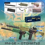Mainan Tembakan Apex M4-16 Otomatis Peluru Busa Soft Like Nerf BRO1528