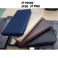 Samsung J7 PRIME / J7PRO / J730 / J7 + Leather Case (With Money, Card Compartment)