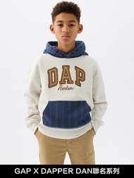兒童裝|Gap x DAP聯名 Logo帽T-米白色