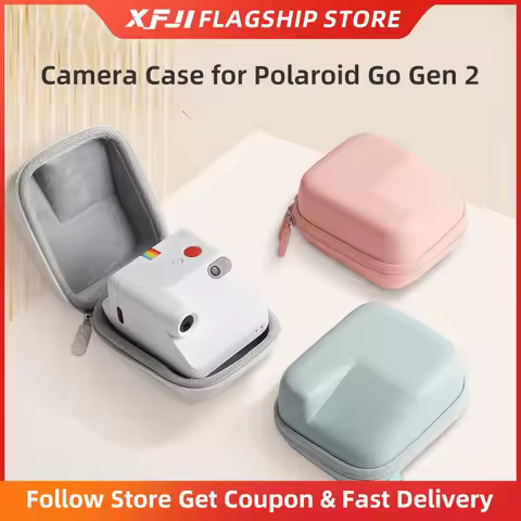 XFJI Travel Carrying Case for Polaroid Go Gen 2 Organizer Storage Bag Eva Hard Shoulder Bag Portable