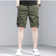 Shorts shorts with elastic cap and box in soft khaki fabric DN1