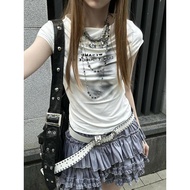 y2k T-Shirt y2k Women's American Vintage Top y2k y2k y2k Clothes Rock Hot Girl Short-Sleeved Female 