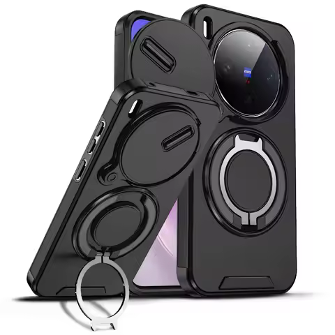 For VIVO X300 X 300 Pro Shockproof Hybrid Magnetic Stand Phone Case for VIVO X300pro Slide Lens Came