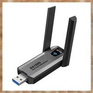 [ S Z] AX1800 WiFi Adapter 1800Mbps USB3.0 WiFi6 Receiver Transmitter 2.4G & 5.8G Supports -MIMO for