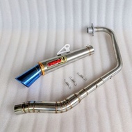 Daeng sai4 Canister Conical Exhaust pipe 51mm 1Set big elbow Raider 150carb Raider 150 fi Tmx 150 Tmx 125/155 Euro DL 150rusi tc125/150/175 Pinoy 125/150 Motoposh 125/150 Skygo 125/150/175 big elbow Daeng sai4 51mm Canister