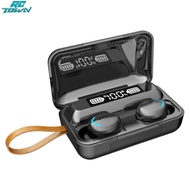 F9 Tws Wireless Bluetooth-compatible Earphones Digital Display Waterproof Sports Music Earbuds Compatible For Huawei Iphone Xiaomi (with Cord)