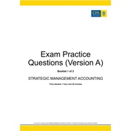 CPA Strategic Management Accounting (SMA) Official Exam Practice Question and Answer