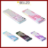 BELLZO Gaming Keyboard, USB Interface K500 Wired Keyboard, Mechanical Sensation 104 Keys Luminous Co