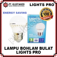 LIGHTSPRO 3 watt LED Bulb 3 watt 3 watt LED Round Light Original
