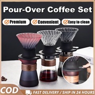 Heat Resistant Glass Coffee Dripper Extraction Cup Set Pour Over Coffee Set