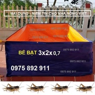 Bể bạt nuôi dế mèn thùng bạt nuôi côn trùng