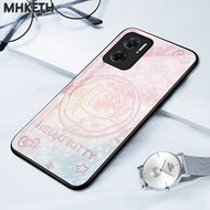 Case For Xiaomi Redmi 10 5G 10 4G 10C 4G Protective Cover Glass Material Cute Cat Pattern Mobile Pho