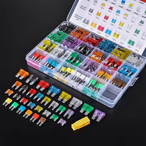 372PCS Fuses Assortment Kit Standard Mini LP Micro2 Blade Fuse ATO ATC APS 2A 5A 7.5A 10A 15A 20A 25