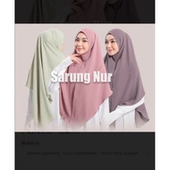 Sarung Nur/Instant Khadijah/Ombak/Bawal Art/Tudung/Souk/Khimar/shawl labuh pleated Hijab Galeria HG