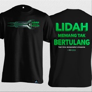 Kaos Kata Lucu Lidah Memang Tak Bertulang KAT-249 Unik Keren Cotton Combed 24s