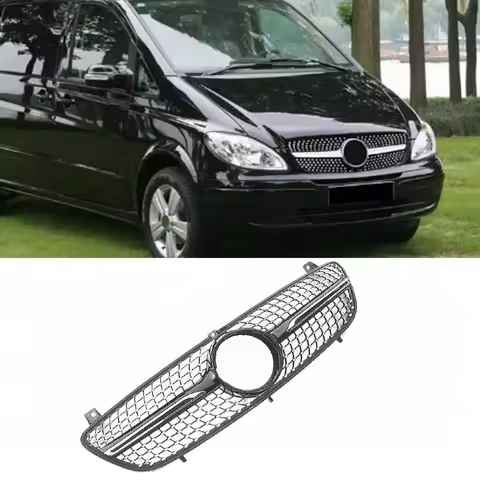 Front Bumper Grille Hood Tuning Racing Grill For Mercedes-Benz W639 Viano/Vito 2006 2007 2008 2009 2