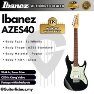 Ibanez AZES40 Electric Guitar - Black  Humbucker (SSH) stratocaster ( AZES-40 / AZES 40 )