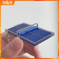 【H&H】 Badminton Keychain Table Tennis Pendant Acrylic Keychain 3D Mini Tennis Table