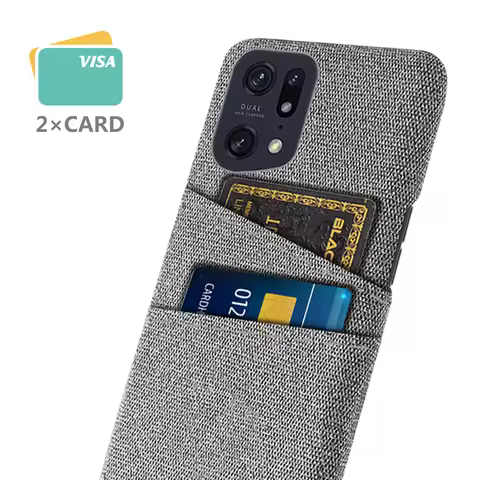 For OPPO Find X5 Pro Case OPPO Find X3 X5 Pro Cover Cases Dual Card Fabric Cloth Luxury Business Coq