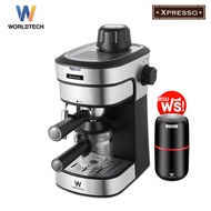 Worldtech Xpresso เครื่องชงกาแฟกึ่งอัตโนมัติ รุ่น WT-CM8_SIL เครื่องชงกาแฟสด กาแฟเอสเปรสโซ่ Coffee Machine เครื่องทำกาแฟ Espresso Machine ปรับความเข้มข้นของกาแฟ