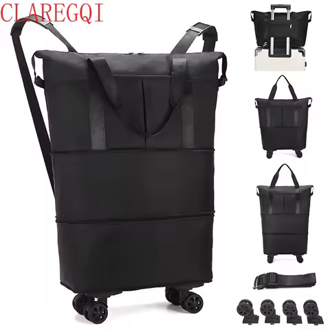 Bags Wheel with Moving Bags Hulken Bag with Wheel College Moving Bags Reusable Folding Rolling Tote 