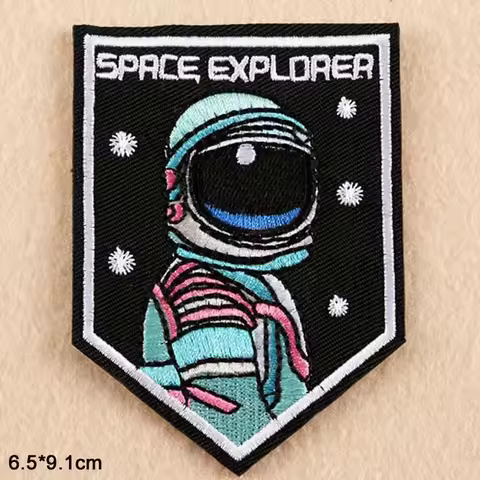 UFO Space Astronaut Rocket Alien Hubble James Webb Space Telescope JWST Iron On Embroidered Clothes 