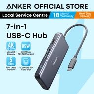 Anker 341 PowerExpand+ 7 in 1 USB C Hub 85W PD, 4K HDMI, SD Card, USB 3.0 USB Hub Adapter A8346
