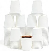 White Coffee Cups 4 oz-200,Disposable Paper Cups for Hot Paper Coffee Cup,Travel to Go