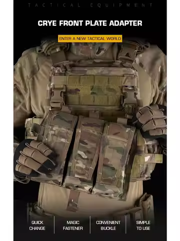 Tactical Front Panel Placard Conversion Adapter Quick Change Flaps Accessories Crye Vest AVS JPC AVS